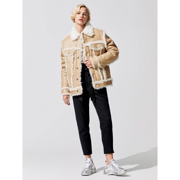 IRO Kwood shearing jacket Beige - Picture 3 of 14